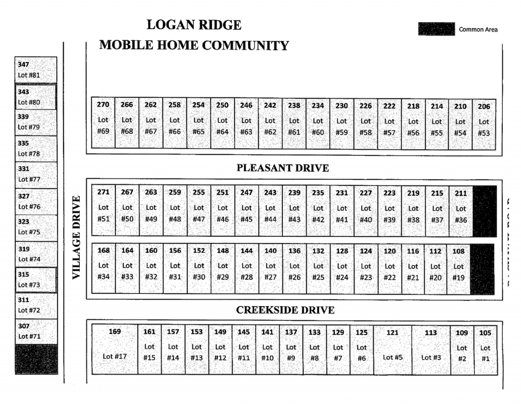 Logan Ridge Lot Map